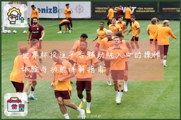 世界杯投注平台移动端入口的操作体验与功能详解指南